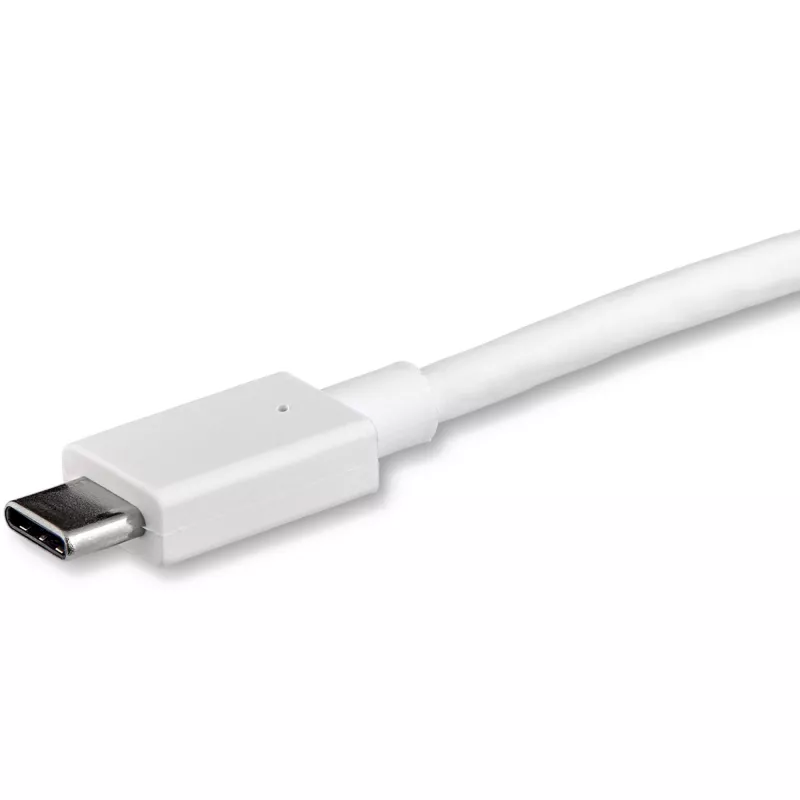 StarTech.com 3 pēdas/1 m USB-C uz DisplayPort 1.2 kabelis 4K 60 Hz - USB-C uz DisplayPort adaptera kabelis HBR2 - USB Type-C DP Alt Mode uz DP monitora video kabelis - darbojas ar Thunderbolt 3 - balts