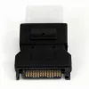 StarTech.com SATA–LP4 strāvas kabeļa adapteris, SATA (15 kontaktu), LP4 (4 kontaktu), melns