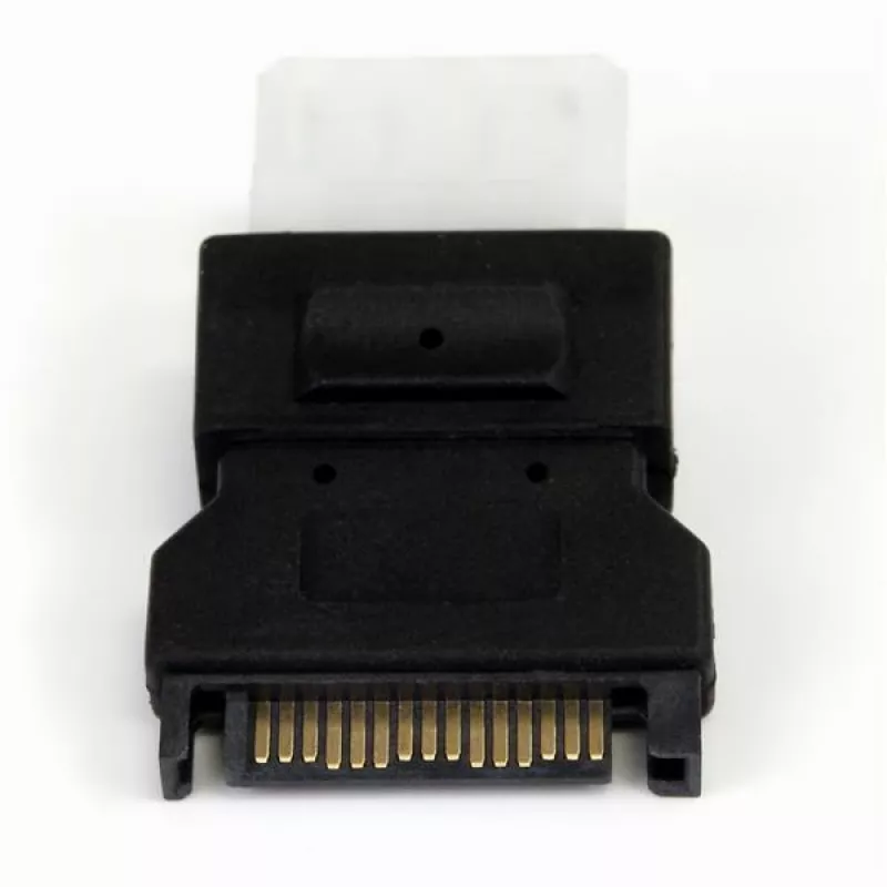 StarTech.com SATA–LP4 strāvas kabeļa adapteris, SATA (15 kontaktu), LP4 (4 kontaktu), melns