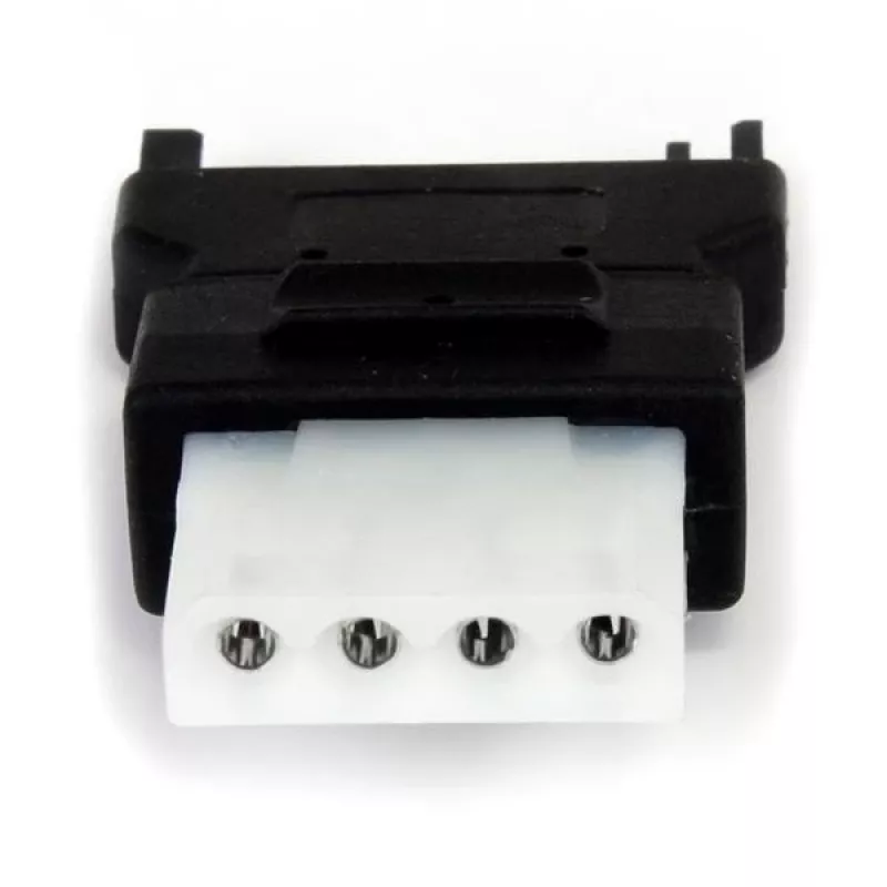 StarTech.com SATA–LP4 strāvas kabeļa adapteris, SATA (15 kontaktu), LP4 (4 kontaktu), melns