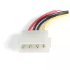 StarTech.com 18 collu SAS 29 kontaktu–SATA kabelis ar LP4 barošanu, SATA 15 kontaktu, LP4 M, SAS 29 kontaktu spraudnis, 0,457 m, taisns, taisns, sarkans