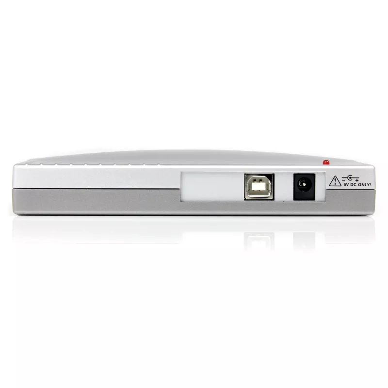 StarTech.com 4 portu USB–RS232 seriālais DB9 adaptera centrmezgls, USB, seriālais, sudraba krāsā, plastmasa, CE, FCC, RoHS, 1 W