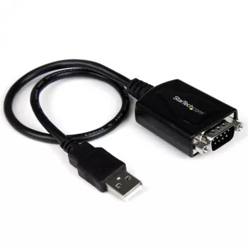StarTech.com 6 pēdas (1,8 m) 1 porta profesionālais USB–seriālā adaptera kabelis ar COM saglabāšanu, USB–RS232 adapteris — TAA