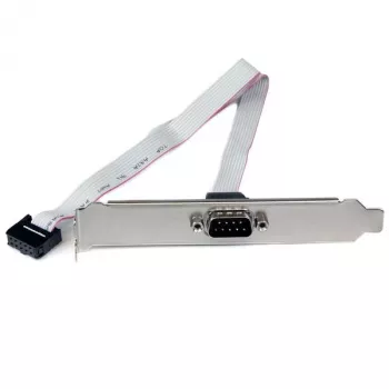 StarTech.com 16 collu (40 cm) 9 kontaktu seriālais vīrišķais uz 10 kontaktu mātesplates galvenes spraudņa panelis