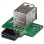 StarTech.com 2 portu USB mātesplates galvenes adapteris, IDC, USB 2.0, melns, zaļš, nerūsējošais tērauds, 20 mm, 125 mm, 230 mm