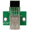 StarTech.com 2 portu USB mātesplates galvenes adapteris, IDC, USB 2.0, melns, zaļš, nerūsējošais tērauds, 20 mm, 125 mm, 230 mm