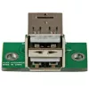 StarTech.com 2 portu USB mātesplates galvenes adapteris, IDC, USB 2.0, melns, zaļš, nerūsējošais tērauds, 20 mm, 125 mm, 230 mm