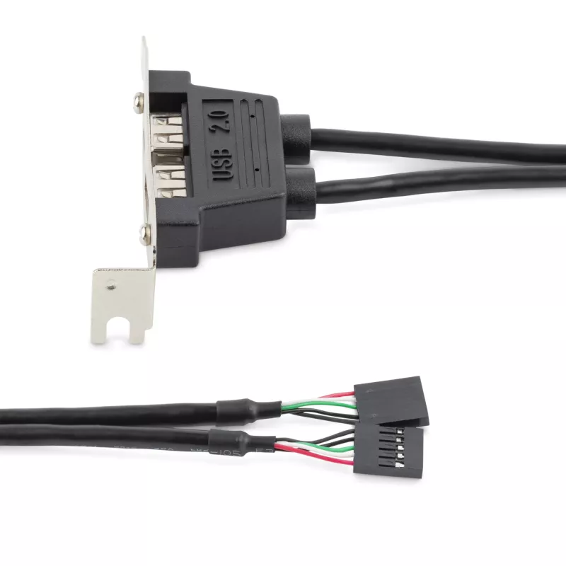 StarTech.com 2 portu USB A sievišķā zema profila slotu plates adapteris