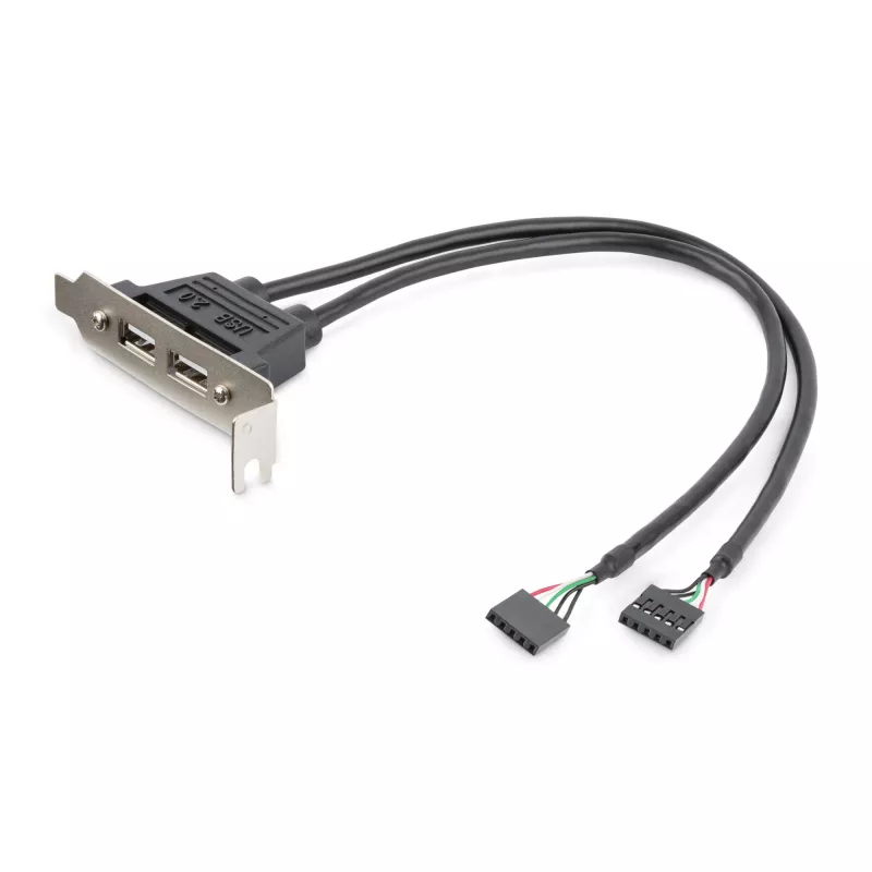StarTech.com 2 portu USB A sievišķā zema profila slotu plates adapteris