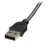 StarTech.com 6 pēdu īpaši plāns USB VGA 2-in-1 KVM kabelis, 1,8 m, melns, VGA, USB A + VGA, vīrišķais/vīrišķais, 189 g