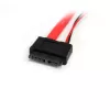 StarTech.com 20in Slimline SATA uz SATA ar LP4 strāvas kabeļa adapteris