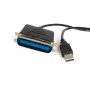 StarTech.com 10 pēdu USB–paralēlo printeru adapteris – M/M, melns, Centronics, USB Type-A, 30,5 m, vīrišķais/vīrišķais, CE, RoHS