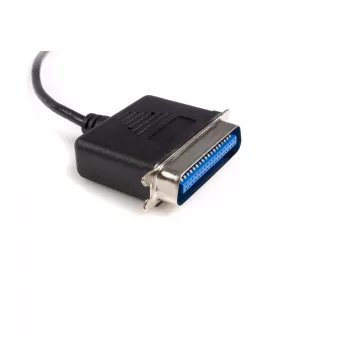 StarTech.com 10 pēdu USB–paralēlo printeru adapteris – M/M, melns, Centronics, USB Type-A, 30,5 m, vīrišķais/vīrišķais, CE, RoHS