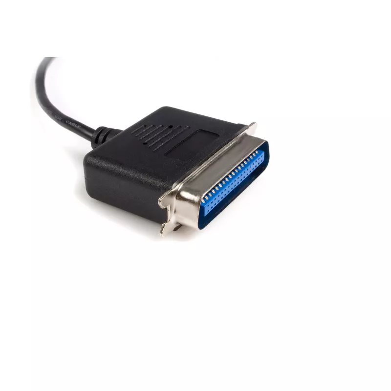 StarTech.com 10 pēdu USB–paralēlo printeru adapteris – M/M, melns, Centronics, USB Type-A, 30,5 m, vīrišķais/vīrišķais, CE, RoHS
