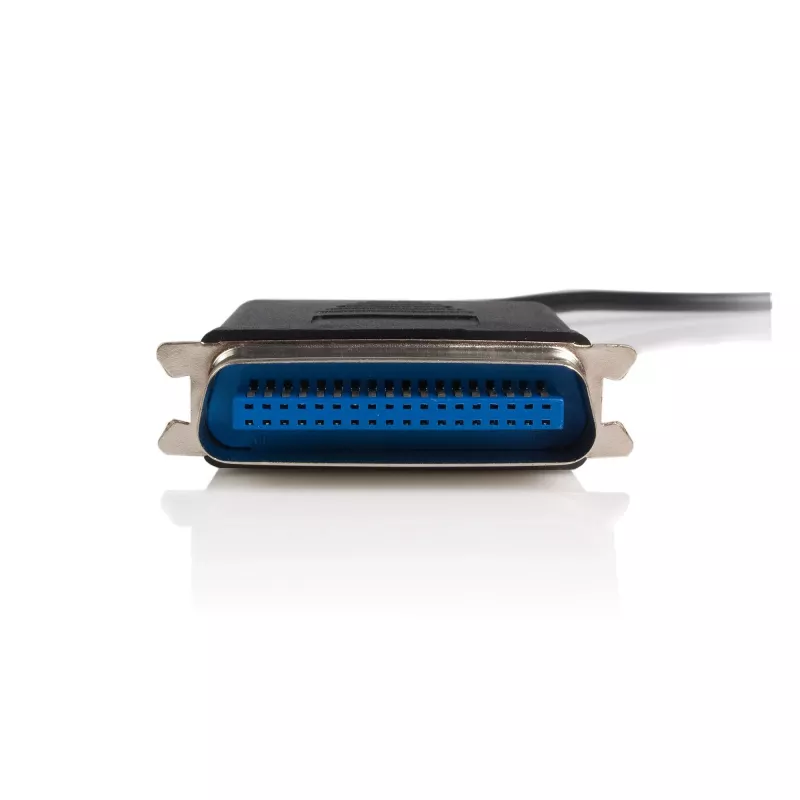 StarTech.com 10 pēdu USB–paralēlo printeru adapteris – M/M, melns, Centronics, USB Type-A, 30,5 m, vīrišķais/vīrišķais, CE, RoHS