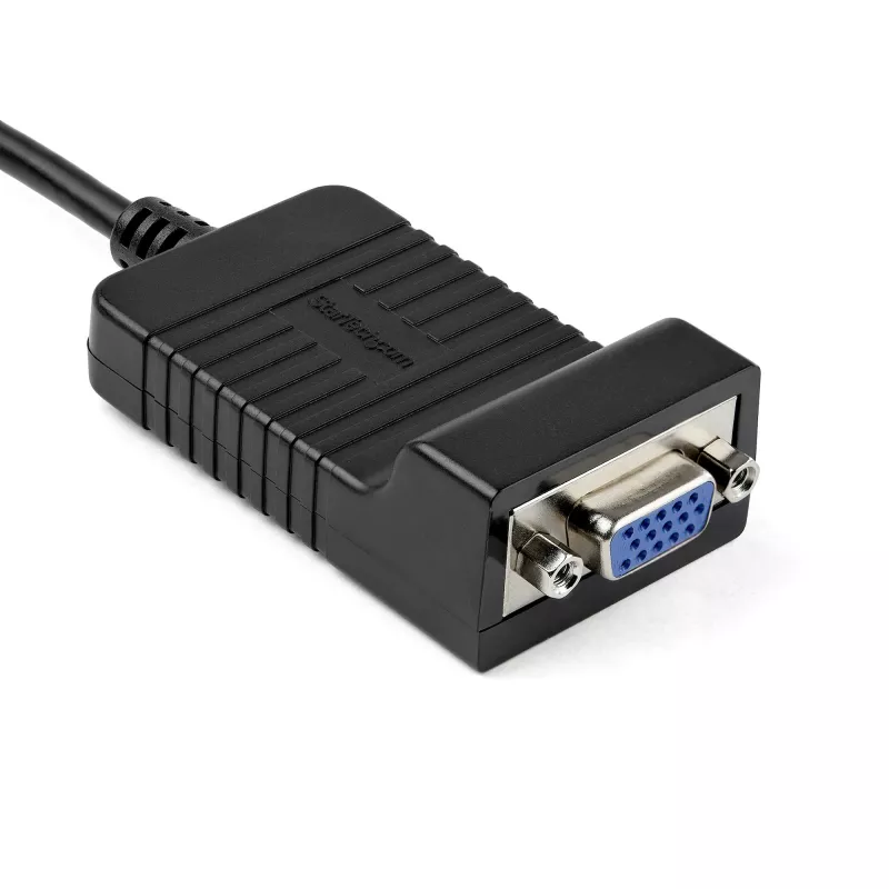 StarTech.com DisplayPort–VGA adapteris – aktīvs DP–VGA pārveidotājs – 1080p video – izturīgs – DP/DP++ avota–VGA monitora kabeļa adaptera spraudnis – DP 1.2 uz VGA – fiksējošs DP savienotājs
