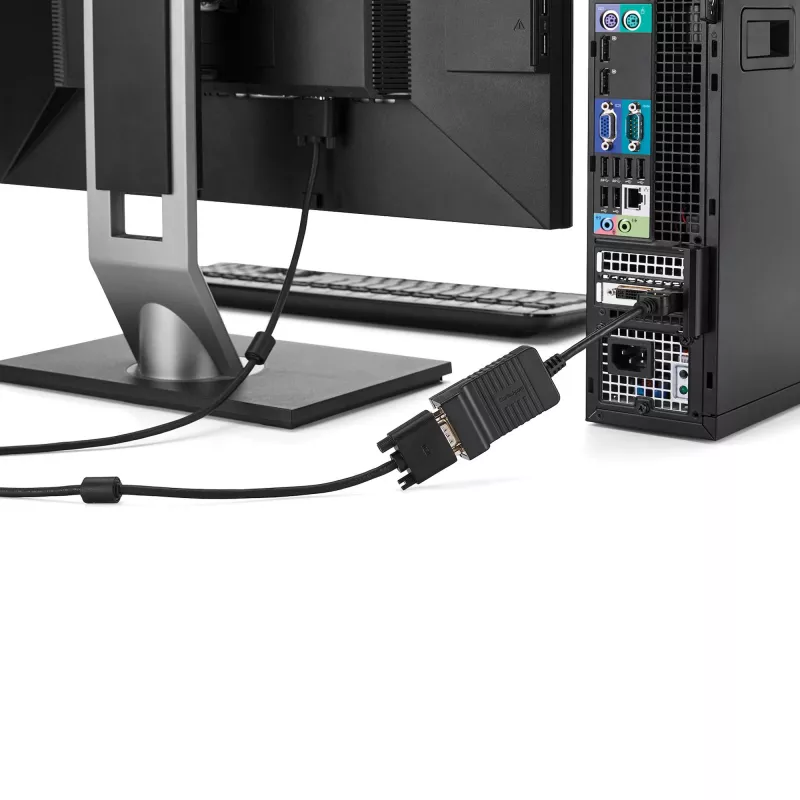 StarTech.com DisplayPort–VGA adapteris – aktīvs DP–VGA pārveidotājs – 1080p video – izturīgs – DP/DP++ avota–VGA monitora kabeļa adaptera spraudnis – DP 1.2 uz VGA – fiksējošs DP savienotājs