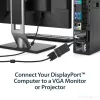StarTech.com DisplayPort–VGA adapteris – aktīvs DP–VGA pārveidotājs – 1080p video – izturīgs – DP/DP++ avota–VGA monitora kabeļa adaptera spraudnis – DP 1.2 uz VGA – fiksējošs DP savienotājs