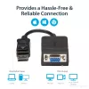 StarTech.com DisplayPort–VGA adapteris – aktīvs DP–VGA pārveidotājs – 1080p video – izturīgs – DP/DP++ avota–VGA monitora kabeļa adaptera spraudnis – DP 1.2 uz VGA – fiksējošs DP savienotājs