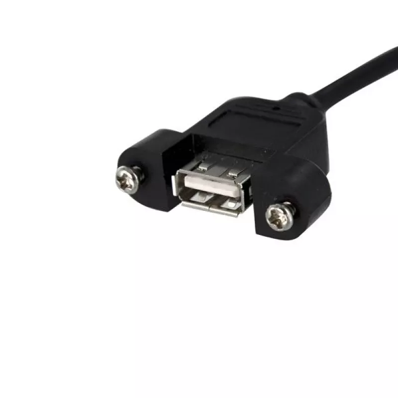StarTech.com 1 pēdas paneļa montāžas USB kabelis - USB A uz mātesplates galvenes kabelis F/F