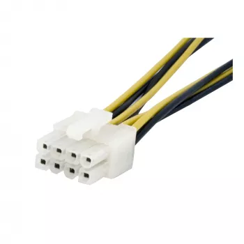 StarTech.com 6in. 4 kontaktu uz 8 kontaktu EPS strāvas adapteris ar LP4 – F/M