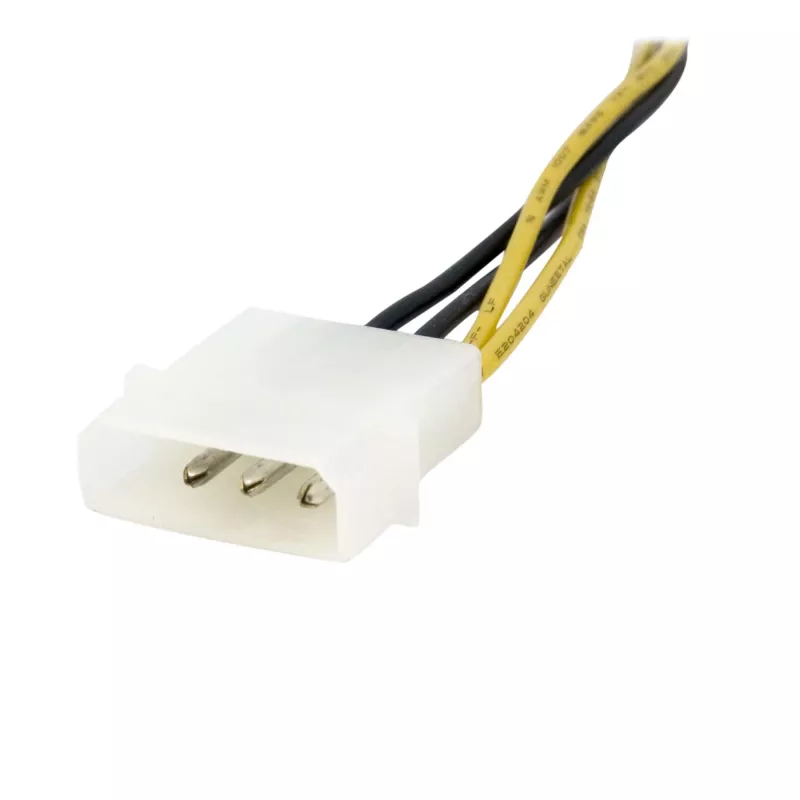 StarTech.com 6in. 4 kontaktu uz 8 kontaktu EPS strāvas adapteris ar LP4 – F/M
