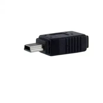 StarTech.com Micro USB uz Mini USB 2.0 adapteris F/M, USB Mini-B, USB Micro-B, melns