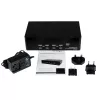 StarTech.com 4 portu divu DVI USB KVM slēdzis ar audio un USB 2.0 centrmezglu
