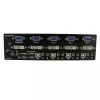 StarTech.com 4 portu DVI VGA divu monitoru KVM slēdzis USB ar audio un USB 2.0 centrmezglu