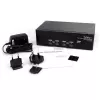 StarTech.com 4 portu DVI VGA divu monitoru KVM slēdzis USB ar audio un USB 2.0 centrmezglu