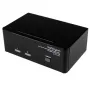 StarTech.com 2 pieslēgvietu DVI VGA divu monitoru KVM slēdzis, USB ar audio un USB 2.0 centrmezglu