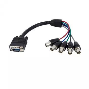 StarTech.com 1 ft Coax HD15 VGA uz 5 BNC RGBHV monitora kabelis - M/F