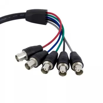 StarTech.com 1 ft Coax HD15 VGA uz 5 BNC RGBHV monitora kabelis - M/F