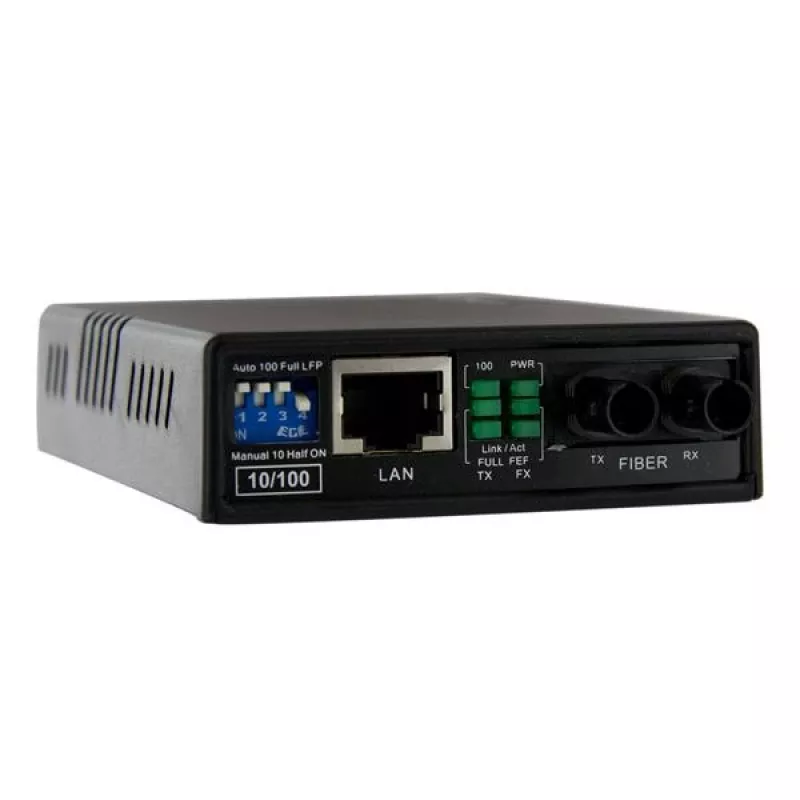 StarTech.com 10/100 Multi Mode Fiber Copper Fast Ethernet Media Converter ST 2 km