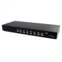 StarTech.com 8 Portu Rackmount USB VGA KVM slēdzis ar audio (audio kabeļi iekļauti)
