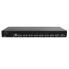 StarTech.com 8 pieslēgvietu 1U plauktā montējams USB KVM slēdzis ar OSD, 1920 x 1440 pikseļi, montāža plauktā, 1U, melns