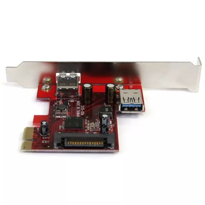 StarTech.com 2 portu PCI Express SuperSpeed USB 3.0 karte ar UASP atbalstu - 1 iekšējais, 1 ārējais