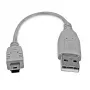 StarTech.com 6in Mini USB 2.0 kabelis - A uz Mini B, 0,152 m, USB A, Mini-USB B, USB 2.0, vīr./vīr., pelēks