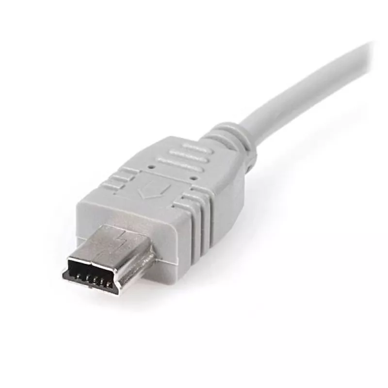 StarTech.com 6in Mini USB 2.0 kabelis - A uz Mini B, 0,152 m, USB A, Mini-USB B, USB 2.0, vīr./vīr., pelēks