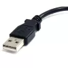 StarTech.com 6in Micro USB kabelis - A uz Micro B, 0,1524 m, USB A, Micro-USB B, vīrišķais/vīrišķais, 0,48 Gbit/s, melns