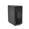 StarTech.com 4-stabu 25U serveru statīva skapis, bloķējams 19 collu datu statīva skapis datoru / AV / IT aprīkojumam, biroja / mājas tīkla statīvs ar ritentiņiem un regulējamām montāžas sliedēm