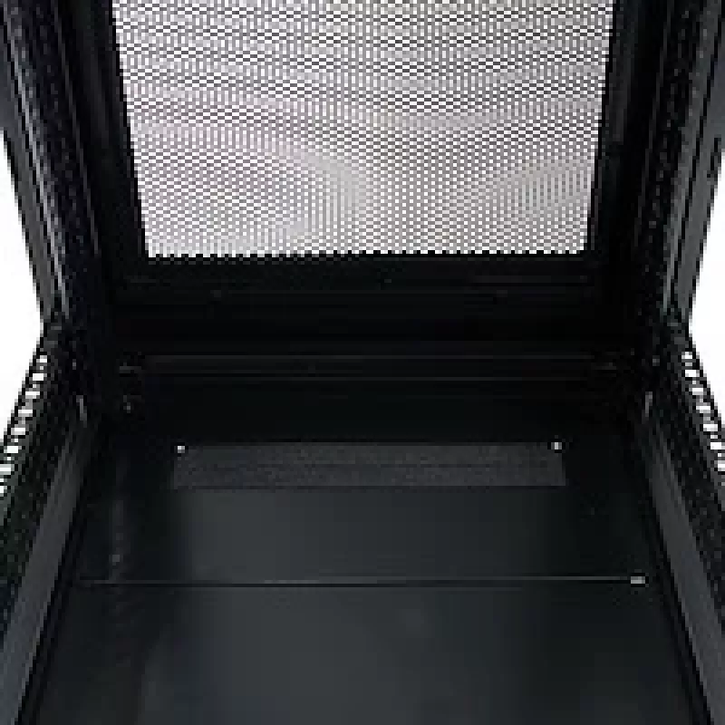 StarTech.com 4-stabu 25U serveru statīva skapis, bloķējams 19 collu datu statīva skapis datoru / AV / IT aprīkojumam, biroja / mājas tīkla statīvs ar ritentiņiem un regulējamām montāžas sliedēm