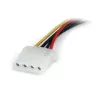 StarTech.com 6 collu SATA uz LP4 strāvas kabeļa adapteris - M/S, Molex (4 kontaktu), SATA 15 kontaktu, 0,1524 m, vīrišķais, vīrišķais, taisns