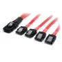 StarTech.com 50 cm Serial Attached SCSI SAS kabelis - SFF-8087 uz 4 fiksējošiem SATA