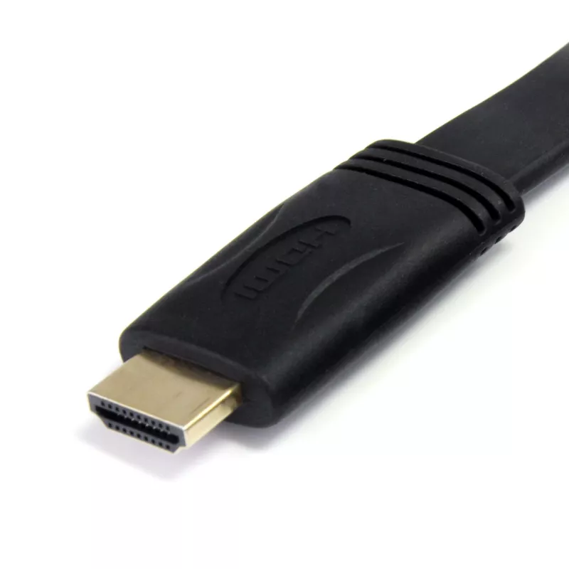 StarTech.com 1,8m plakans ātrgaitas HDMI kabelis ar Ethernet - Ultra HD 4k x 2k HDMI kabelis - HDMI uz HDMI vīr. pret vīr.~6 pēdu plakans ātrgaitas HDMI kabelis ar Ethernet - Ultra HD 4k x 2k HDMI kabelis - HDMI uz HDMI vīr. pret vīr.