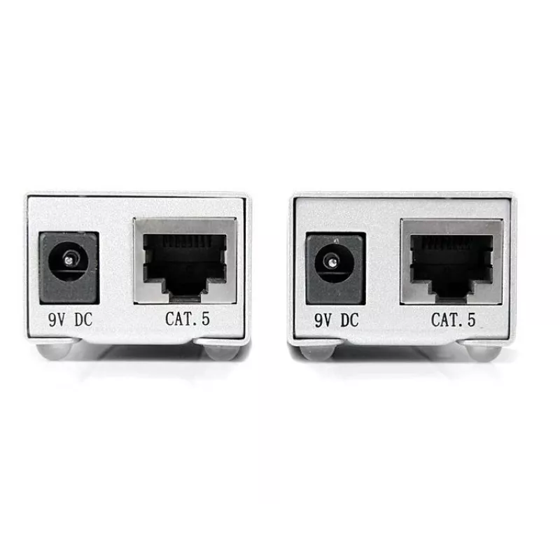 StarTech.com RS232 Serial over Cat5 Extender, 1km (3300ft) diapazons, Plug & Play, bez programmatūras, DB9 seriālā pagarināšana - TAA