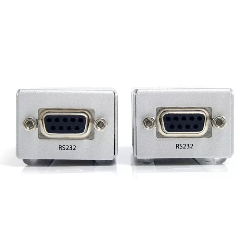 StarTech.com RS232 Serial over Cat5 Extender, 1km (3300ft) diapazons, Plug & Play, bez programmatūras, DB9 seriālā pagarināšana - TAA