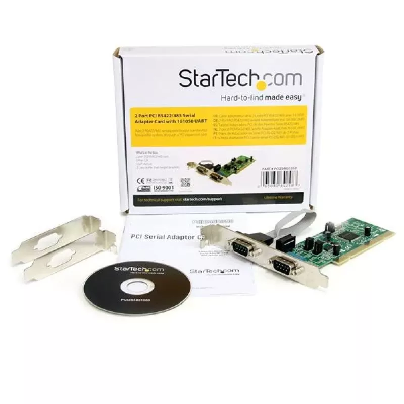 StarTech.com 2 portu PCI RS422/485 seriālā adaptera karte ar 161050 UART