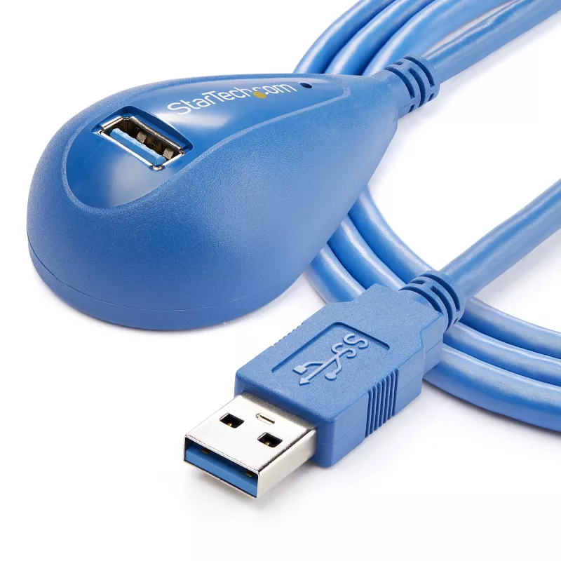 StarTech.com 5 pēdu galddatora SuperSpeed USB 3.0 pagarinātāja kabelis — A uz A vīr./siev.