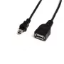 StarTech.com 1 pēdu Mini USB 2.0 kabelis — USB A uz Mini B vīr./sie., 0,3 m, USB A, Mini-USB B, Vīrišķais/Sievišķais, 0,48 Gbit/s, Melns